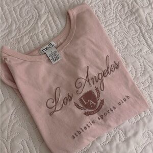 Rue21 Light Pink Los Angeles Tee
